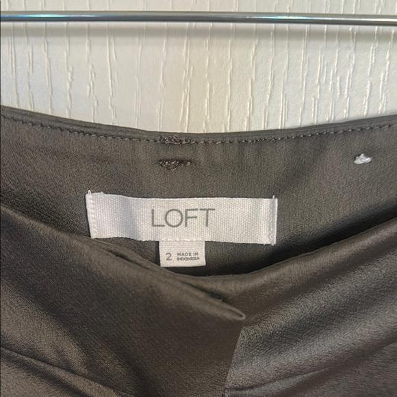 Loft Wide Leg Satin Dress Pant Trouser Size 2 - Picture 4 of 6